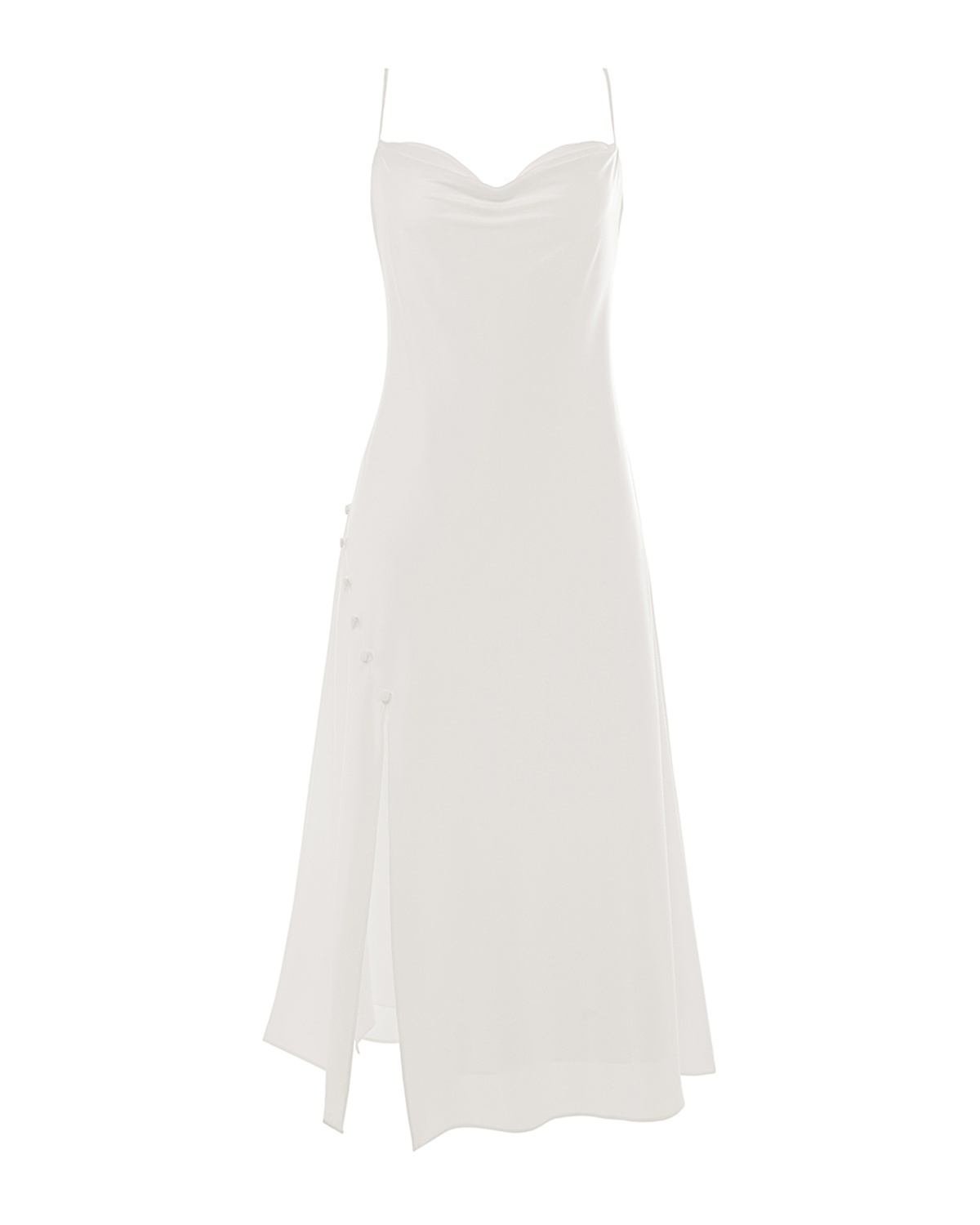 Шовкова сукня Ivory, Білий, XL