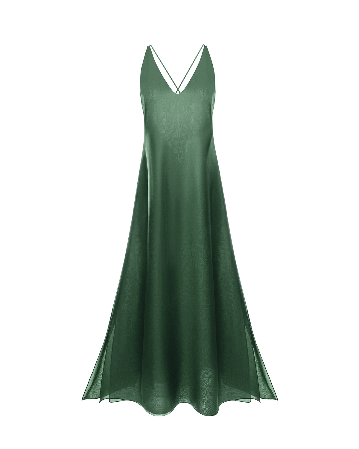 Сукня з додаванням шовку Oceania, Зелений, S